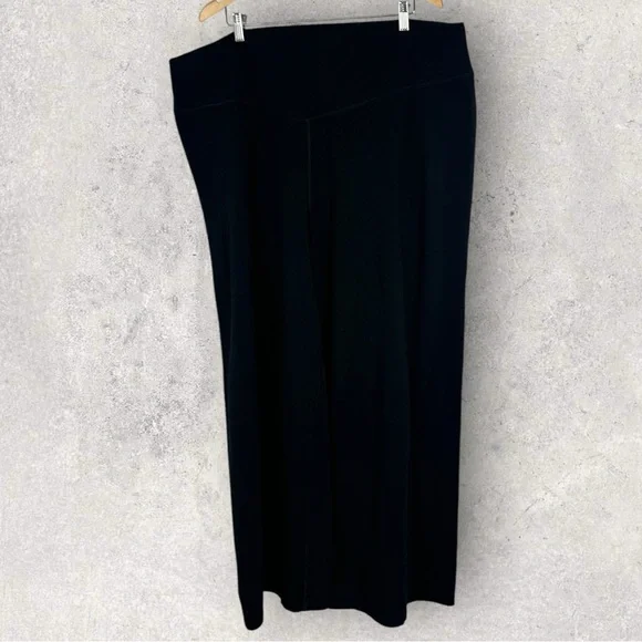 Old Navy Extra High Rise Wide Leg Go Dry Black Leggings Womens Size 3X Pants - Picture 4 of 14